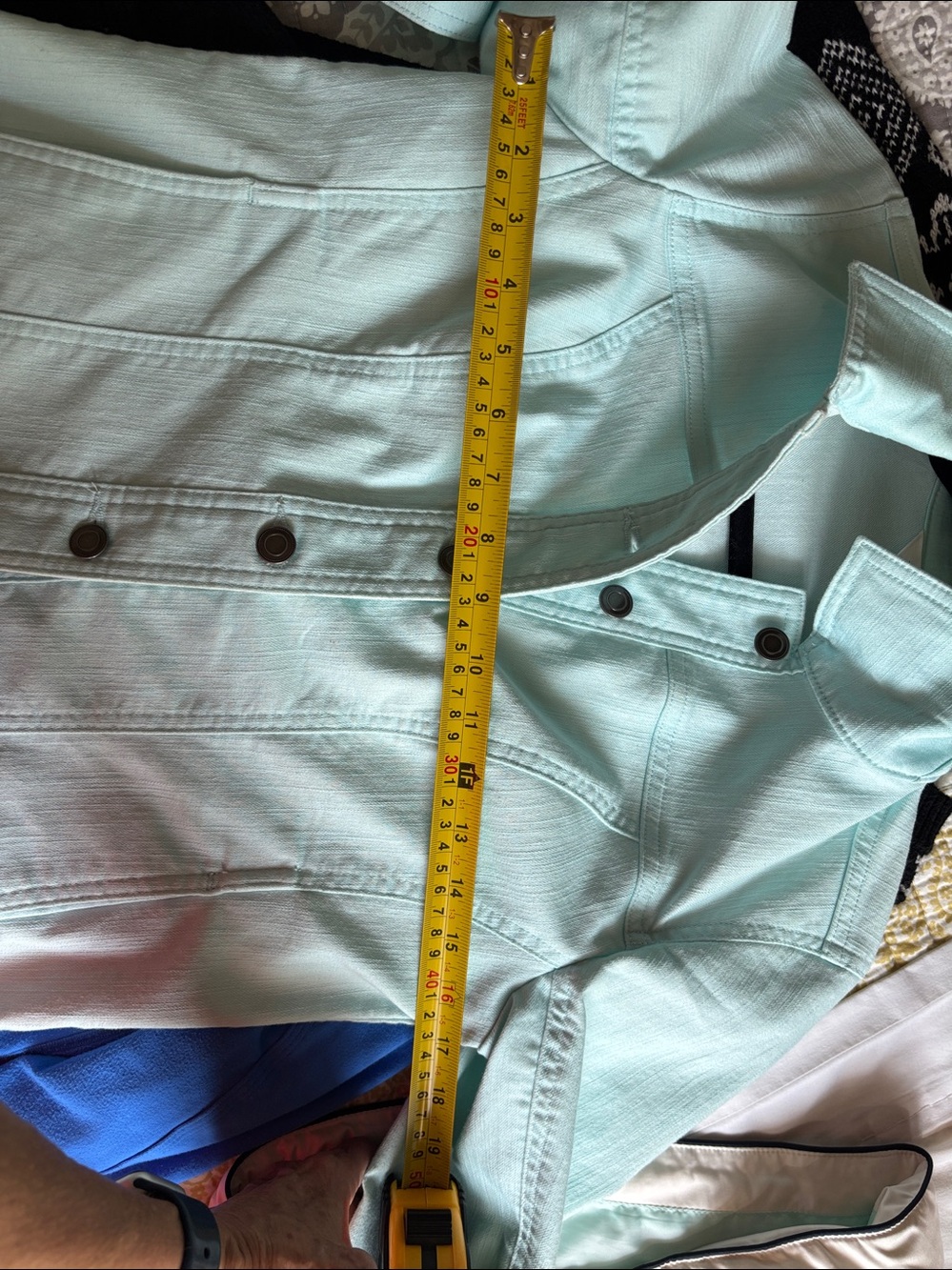 Northern Reflections Mint Button-Front Jean Jacket - Picture 3 of 5